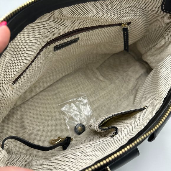 Vintage DOONEY & BOURKE Shadow Canvas Anniversary Bag Shoulder Lock 1990 - Picture 13 of 15